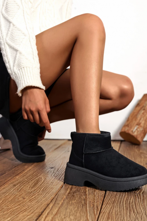 Botine damă MENISTA BLACK, Culoare: negru, IVET.RO - Reduceri de până la -80%
