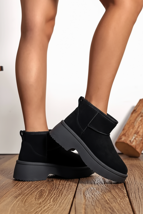 Botine damă MENISTA BLACK, Culoare: negru, IVET.RO - Reduceri de până la -80%