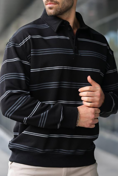 Bluză bărbați RELOFO BLACK - Bluze | Ivet.RO Bluză bărbați RELOFO BLACK, Culoare: negru, IVET.RO - Reduceri de până la -80%