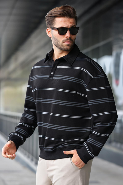 Bluză bărbați RELOFO BLACK - Bluze | Ivet.RO Bluză bărbați RELOFO BLACK, Culoare: negru, IVET.RO - Reduceri de până la -80%