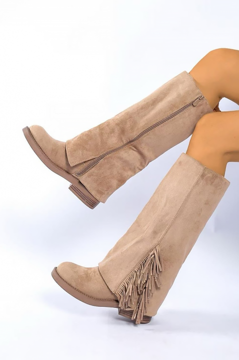 Cizme DENZOLSA BEIGE - Cizme | Ivet.RO Cizme DENZOLSA BEIGE, Culoare: bej, IVET.RO - Reduceri de până la -80%