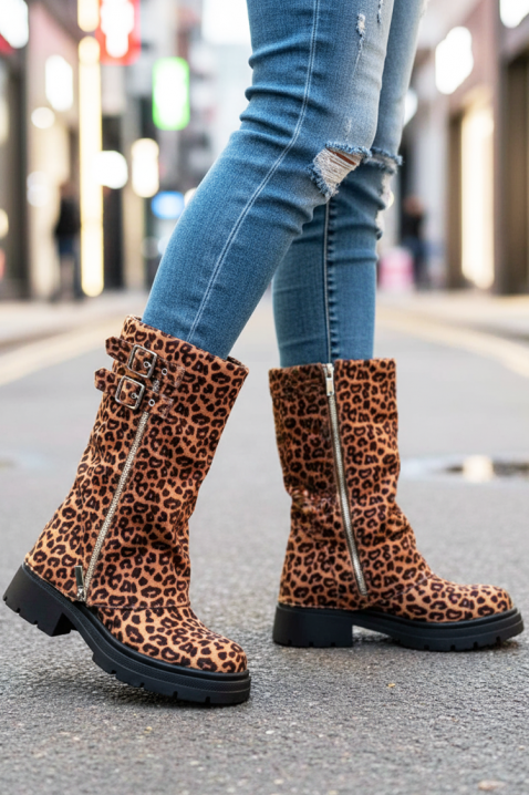 Cizme APETINA - Cizme | Ivet.RO Cizme APETINA, Culoare: leopard, IVET.RO - Reduceri de până la -80%