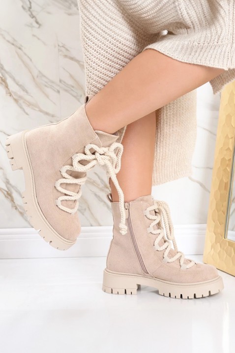 Botine damă EMILSENA BEIGE - Botine | Ivet.RO Botine damă EMILSENA BEIGE, Culoare: bej, IVET.RO - Reduceri de până la -80%