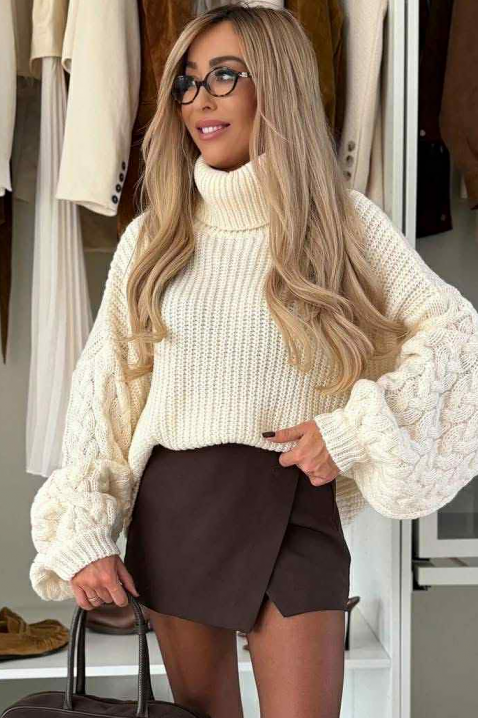 Pulover PLOZNENDA WHITE - Pulovere | Ivet.RO Pulover PLOZNENDA WHITE, Culoare: alb, IVET.RO - Reduceri de până la -80%