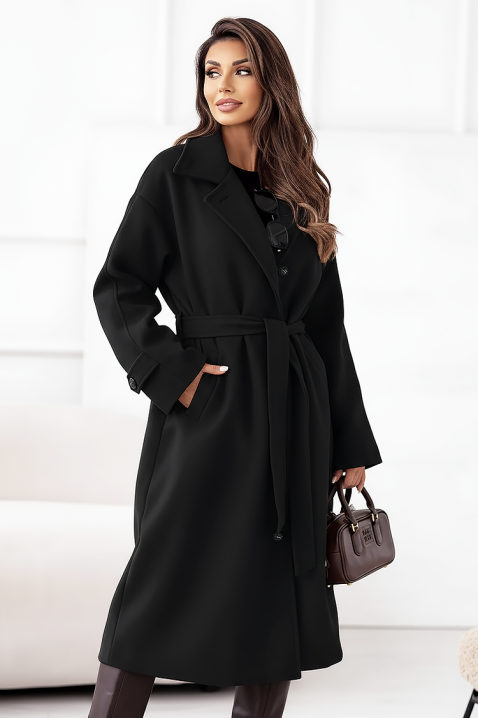 Palton SEREGANA BLACK - Paltoane | Ivet.RO Palton SEREGANA BLACK, Culoare: negru, IVET.RO - Reduceri de până la -80%