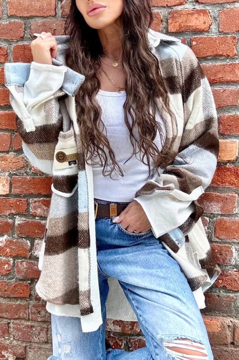 Cămașă damă CASIANTA BROWN - Cămăși | Ivet.RO Cămașă damă CASIANTA BROWN, Culoare: maro, IVET.RO - Reduceri de până la -80%