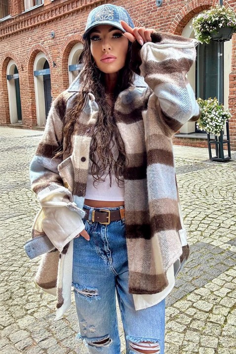 Cămașă damă CASIANTA BROWN - Cămăși | Ivet.RO Cămașă damă CASIANTA BROWN, Culoare: maro, IVET.RO - Reduceri de până la -80%