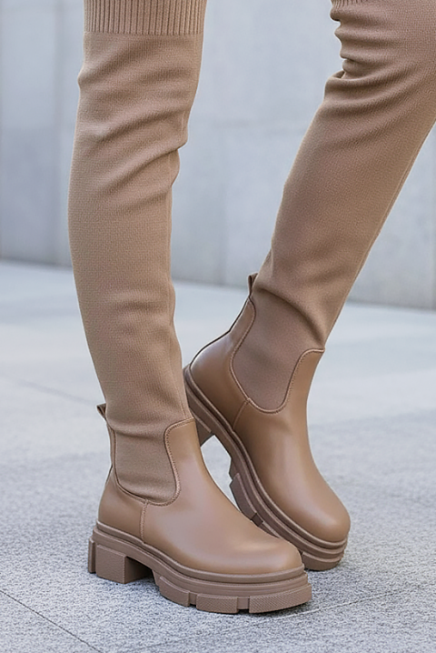 Cizme MENDAVA - Cizme | Ivet.RO Cizme MENDAVA, Culoare: bej, IVET.RO - Reduceri de până la -80%