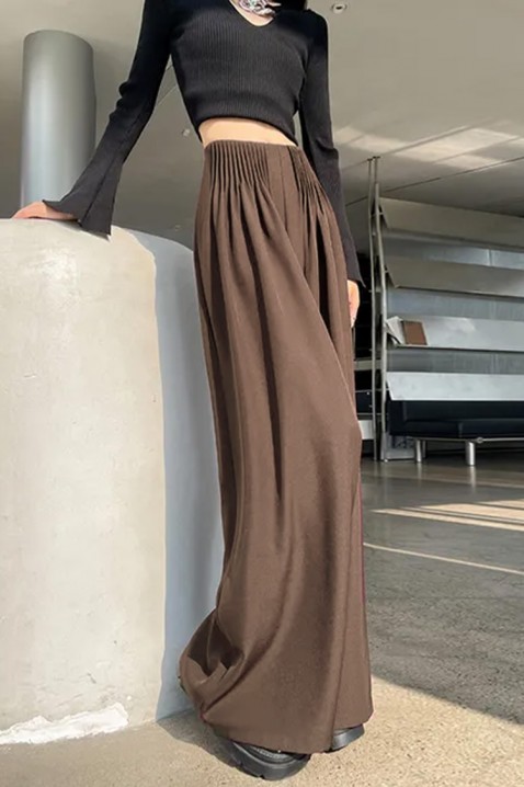 Pantaloni ZIBALDA BROWN - Pantaloni | Ivet.RO Pantaloni ZIBALDA BROWN, Culoare: maro, IVET.RO - Reduceri de până la -80%