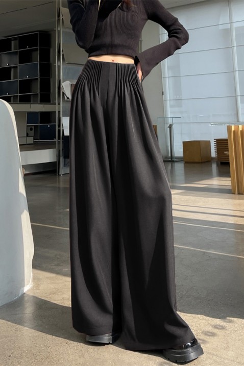 Pantaloni ZIBALDA BLACK - Pantaloni | Ivet.RO Pantaloni ZIBALDA BLACK, Culoare: negru, IVET.RO - Reduceri de până la -80%