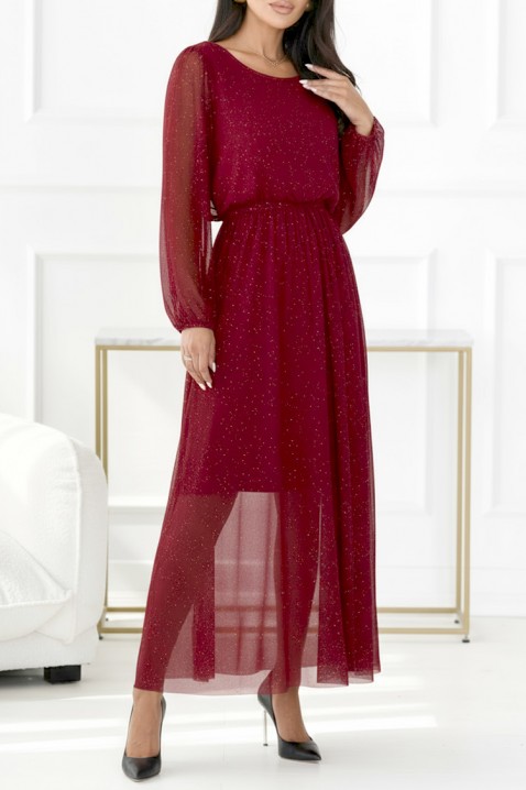 Rochie VLORDINA BORDO - Rochii lungi | Ivet.RO Rochie VLORDINA BORDO, Culoare: bordo, IVET.RO - Reduceri de până la -80%