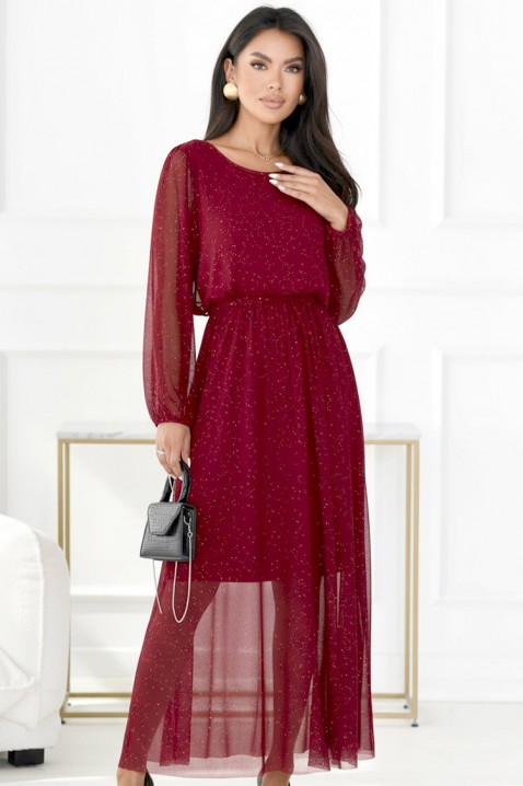 Rochie VLORDINA BORDO - Rochii lungi | Ivet.RO Rochie VLORDINA BORDO, Culoare: bordo, IVET.RO - Reduceri de până la -80%