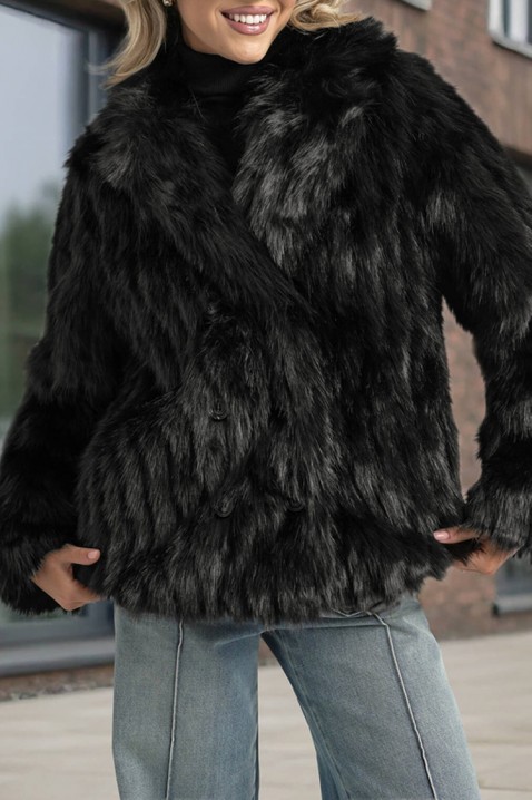 Palton DORONTENZA BLACK - Paltoane | Ivet.RO Palton DORONTENZA BLACK, Culoare: negru, IVET.RO - Reduceri de până la -80%