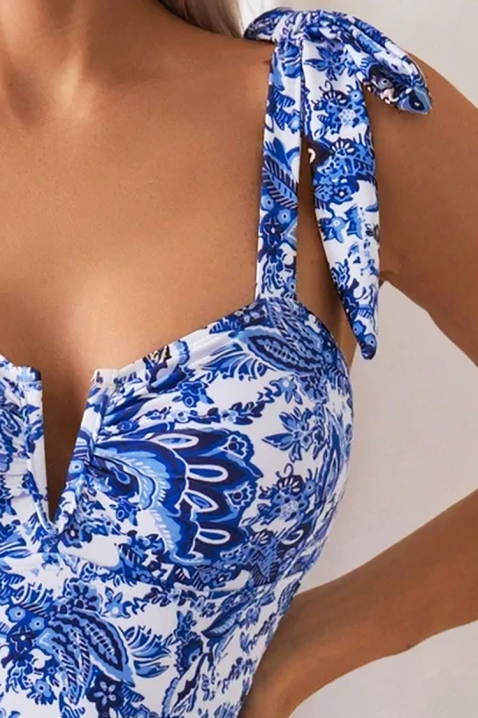 Costum de baie întreg VIRESOLA, Culoare: alb și albastru   , IVET.RO - Reduceri de până la -80%