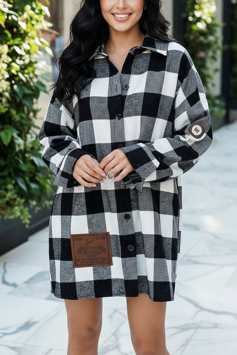 Cămașă damă KLARINDA - Cămăși | Ivet.RO Cămașă damă KLARINDA, Culoare: negru și alb, IVET.RO - Reduceri de până la -80%