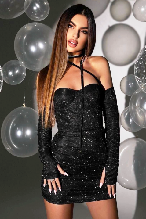 Rochie SENSOTA BLACK - Rochii scurte | Ivet.RO Rochie SENSOTA BLACK, Culoare: negru, IVET.RO - Reduceri de până la -80%