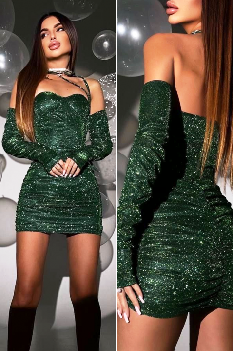 Rochie SENSOTA GREEN - Rochii scurte | Ivet.RO Rochie SENSOTA GREEN, Culoare: verde, IVET.RO - Reduceri de până la -80%