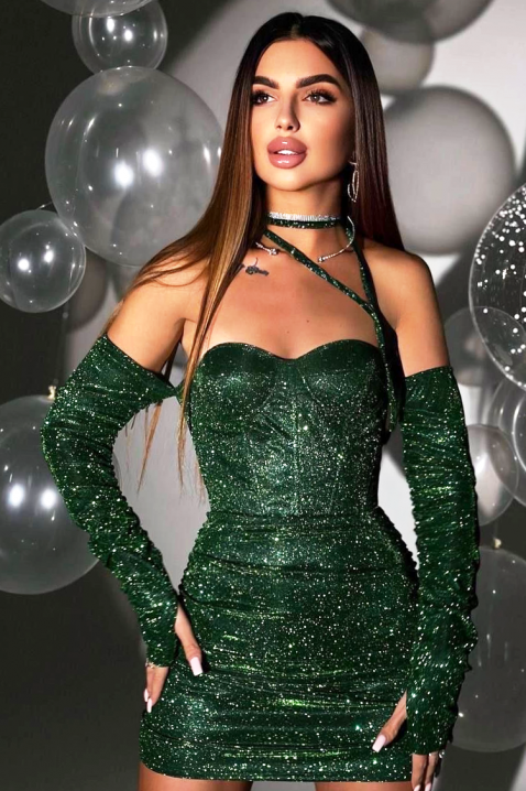 Rochie SENSOTA GREEN - Rochii scurte | Ivet.RO Rochie SENSOTA GREEN, Culoare: verde, IVET.RO - Reduceri de până la -80%