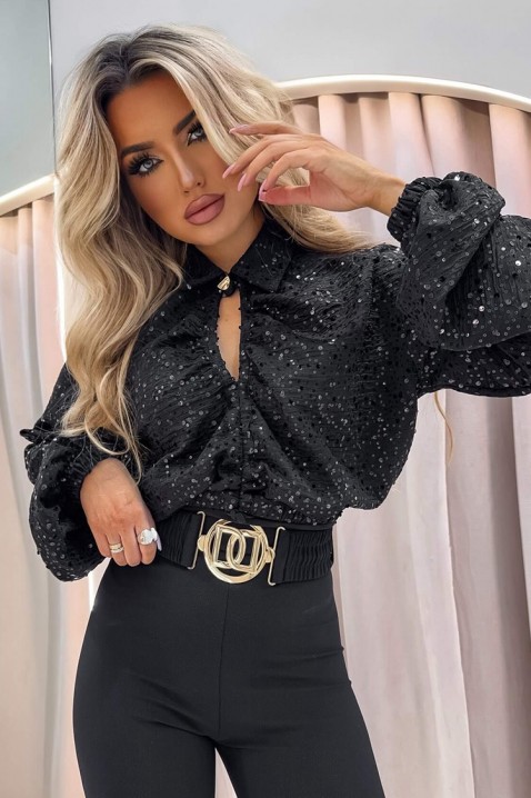 Bluză damă LAPRENZA BLACK - Bluze | Ivet.RO Bluză damă LAPRENZA BLACK, Culoare: negru, IVET.RO - Reduceri de până la -80%