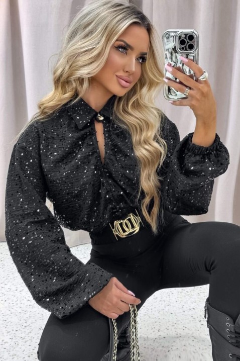 Bluză damă LAPRENZA BLACK - Bluze | Ivet.RO Bluză damă LAPRENZA BLACK, Culoare: negru, IVET.RO - Reduceri de până la -80%