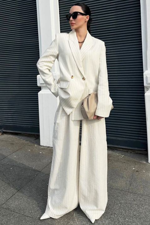 Set CHERDINA - Costume | Ivet.RO Set CHERDINA, Culoare: ecru, IVET.RO - Reduceri de până la -80%