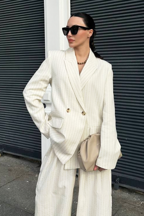 Set CHERDINA - Costume | Ivet.RO Set CHERDINA, Culoare: ecru, IVET.RO - Reduceri de până la -80%