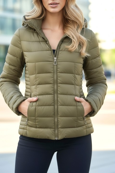 Geacă DEFIONA KHAKI - Geci | Ivet.RO Geacă DEFIONA KHAKI, Culoare: khaki, IVET.RO - Reduceri de până la -80%