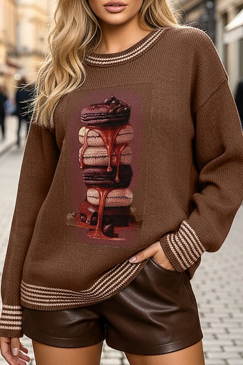 Pulover MACRONZA, Culoare: maro, IVET.RO - Reduceri de până la -80%