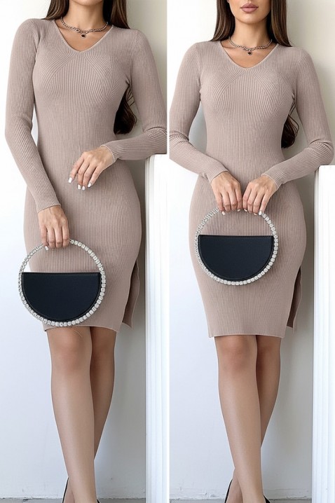 Rochie MIOJELA BEIGE - Rochii scurte | Ivet.RO Rochie MIOJELA BEIGE, Culoare: bej, IVET.RO - Reduceri de până la -80%