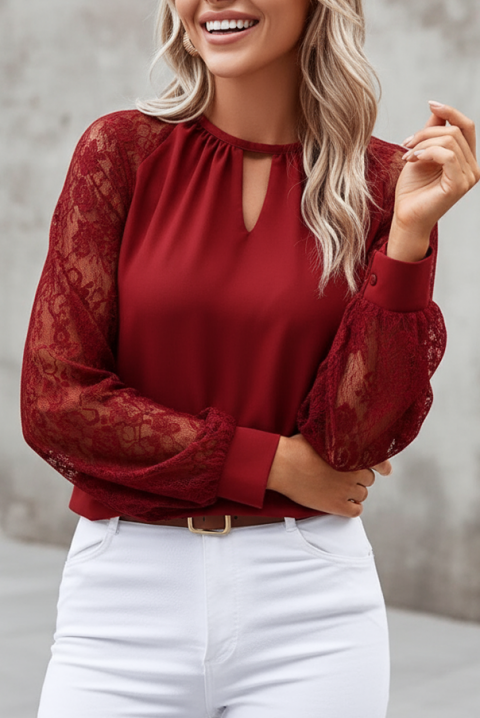 Bluză damă BRENDOLZA RED - Bluze | Ivet.RO Bluză damă BRENDOLZA RED, Culoare: roșu, IVET.RO - Reduceri de până la -80%