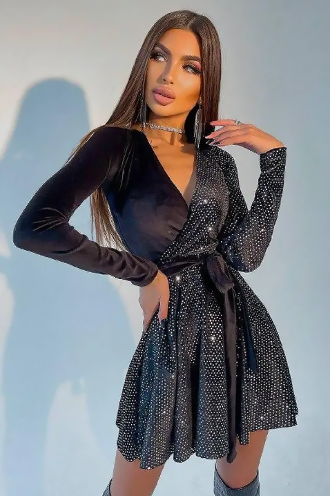 Rochie ANBERSA - Rochii scurte | Ivet.RO Rochie ANBERSA, Culoare: negru, IVET.RO - Reduceri de până la -80%