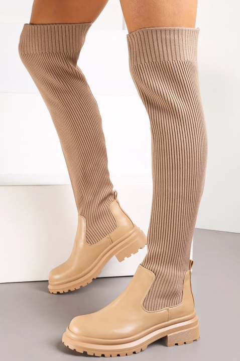 Cizme AMORINDA, Culoare: bej, IVET.RO - Reduceri de până la -80%