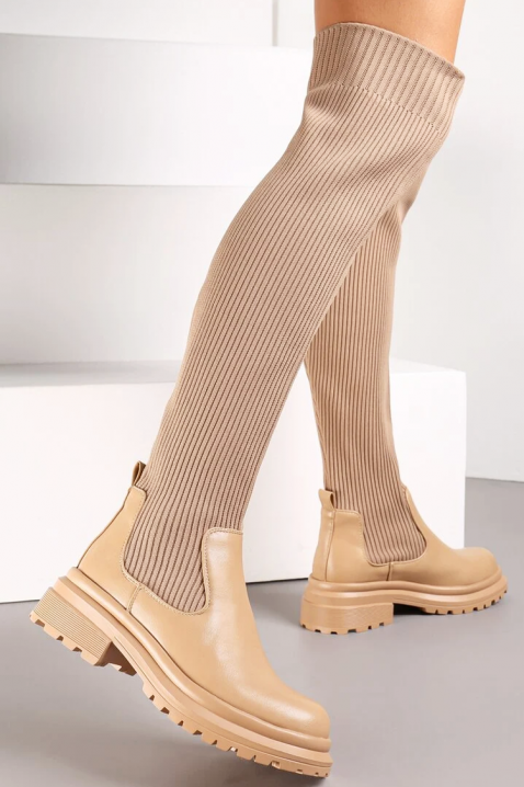 Cizme AMORINDA, Culoare: bej, IVET.RO - Reduceri de până la -80%