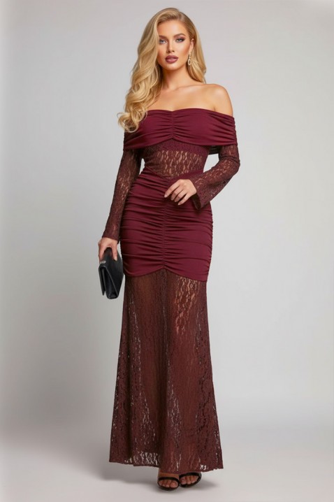 Rochie UNDRENZA BORDO, Culoare: bordo, IVET.RO - Reduceri de până la -80%