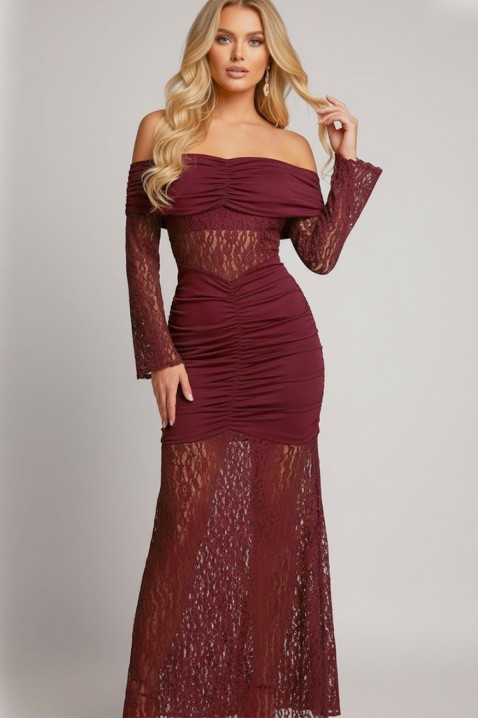 Rochie UNDRENZA BORDO, Culoare: bordo, IVET.RO - Reduceri de până la -80%