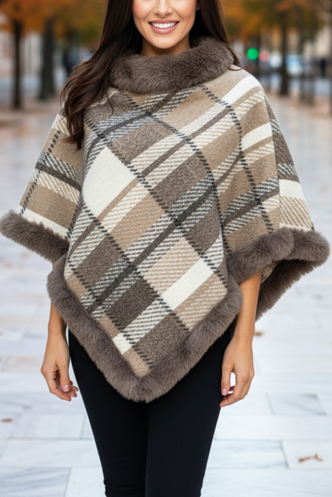Poncho PLOVELZA BROWN - Poncho | Ivet.RO Poncho PLOVELZA BROWN, Culoare: maro, IVET.RO - Reduceri de până la -80%