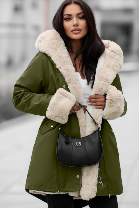 Geacă LEILUSHA GREEN, Culoare: verde, IVET.RO - Reduceri de până la -80%