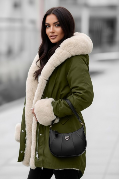 Geacă LEILUSHA GREEN, Culoare: verde, IVET.RO - Reduceri de până la -80%