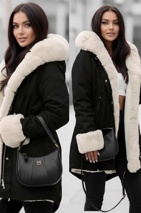 Geacă LEILUSHA BLACK - Sacouri, cardigane, geci și paltoane | Ivet.RO Geacă LEILUSHA BLACK, Culoare: negru, IVET.RO - Reduceri de până la -80%