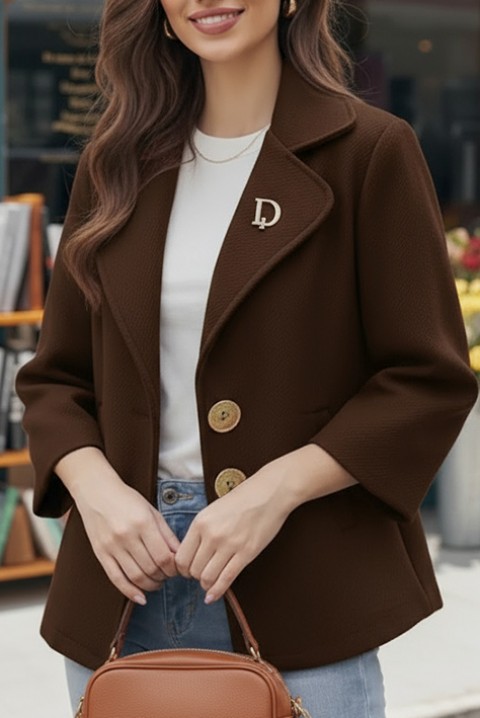 Palton ZOLTINDA BROWN, Culoare: maro, IVET.RO - Reduceri de până la -80%