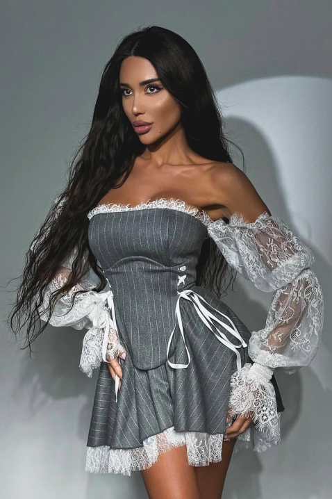 Rochie VIRZOLA, Culoare: gri, IVET.RO - Reduceri de până la -80%