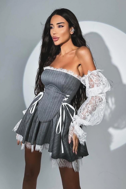 Rochie VIRZOLA, Culoare: gri, IVET.RO - Reduceri de până la -80%