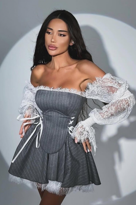 Rochie VIRZOLA, Culoare: gri, IVET.RO - Reduceri de până la -80%