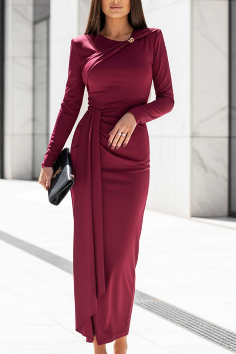 Rochie ZAVELDA BORDO, Culoare: bordo, IVET.RO - Reduceri de până la -80%