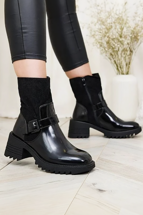 Botine damă KALOSTA, Culoare: negru, IVET.RO - Reduceri de până la -80%