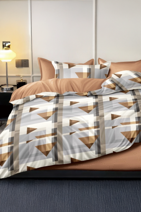 Lenjerie de pat ZIODERY 200x220 cm bumbac 4 piese, Culoare: multicolor, IVET.RO - Reduceri de până la -80%