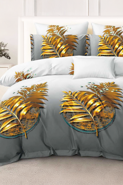 Lenjerie de pat ZERMONLY 200x220 cm bumbac 4 piese, Culoare: multicolor, IVET.RO - Reduceri de până la -80%