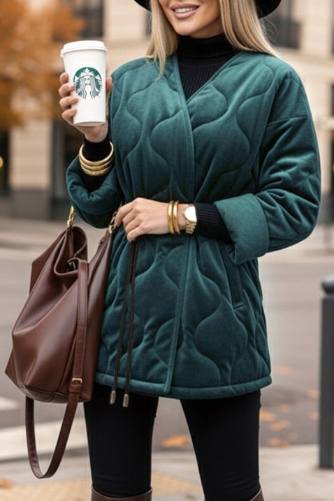 Palton FESOLGA PETROL, Culoare: petrol, IVET.RO - Reduceri de până la -80%