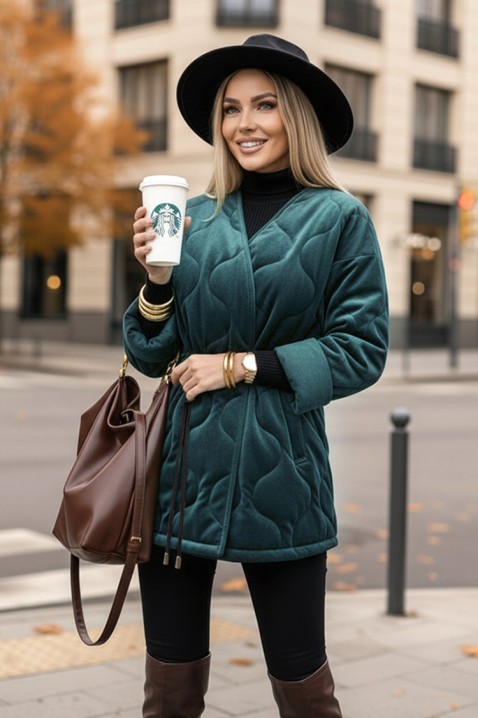 Palton FESOLGA PETROL, Culoare: petrol, IVET.RO - Reduceri de până la -80%