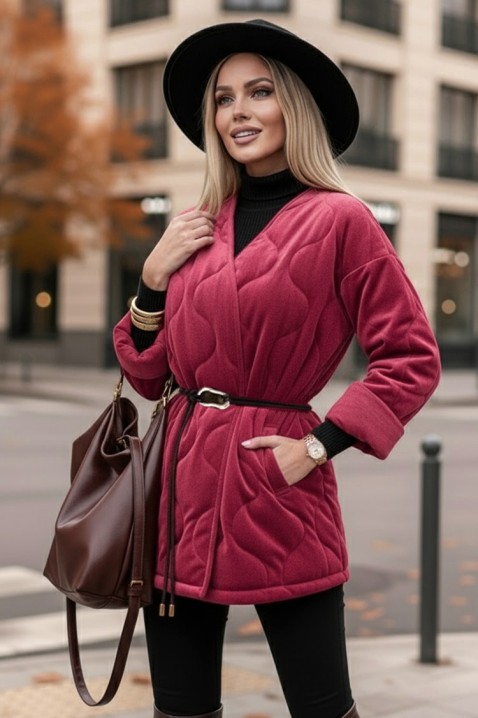 Palton FESOLGA BORDO, Culoare: bordo, IVET.RO - Reduceri de până la -80%